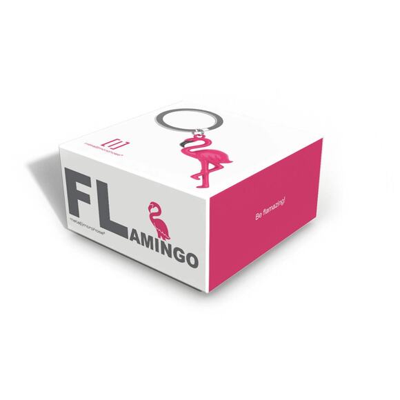 Metalmorphose Pink Flamingo Keychain in Gift Box - Picture 4 of 4